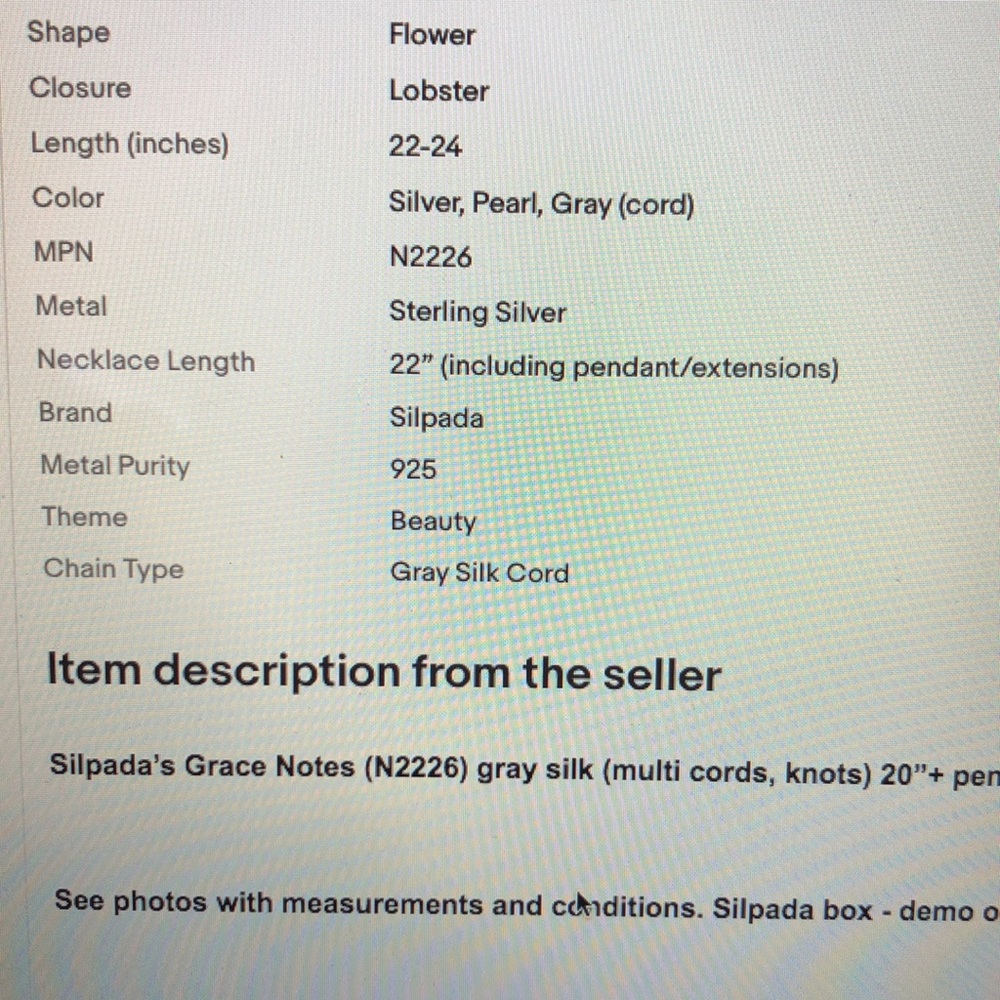 SILPADA Grace Notes necklace - Picture 13 of 15